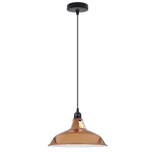 vintage-deckenlampe mit indust