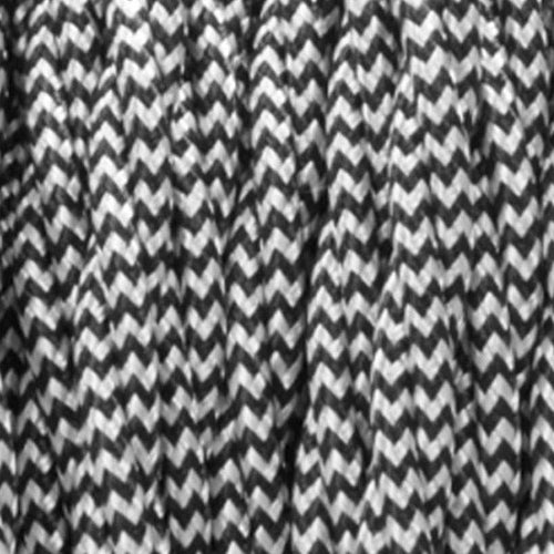 1m 3-adriges Kabel schwarz weiß Stoffkabel für Lampen~2755