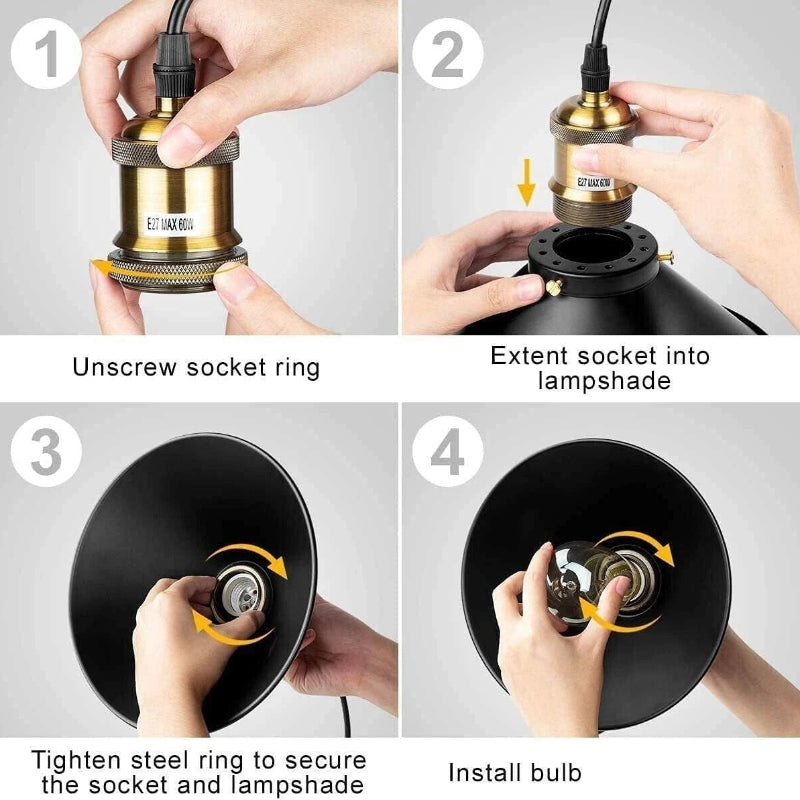 3-Wege-Deckenleuchte aus Metall