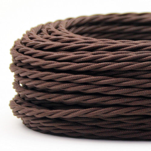 Lampada a sospensione vintage con cavo in tessuto intrecciato a 3 fili ~1188