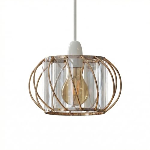 Kristall Glas Hänge Pendel Lampe Deckenleuchte~4024