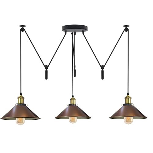 Vinatage pendel med 3 flammer | Spider pendel | E27 ~3332