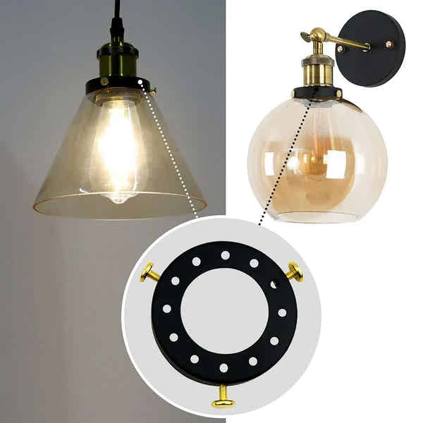 Deckenlampe Glasersatz Anneome 2er Set Glas Lampenschirme – Transparent, 120 Mm, Passend Für Pendelleuchten, Decken- & Wandleuchten