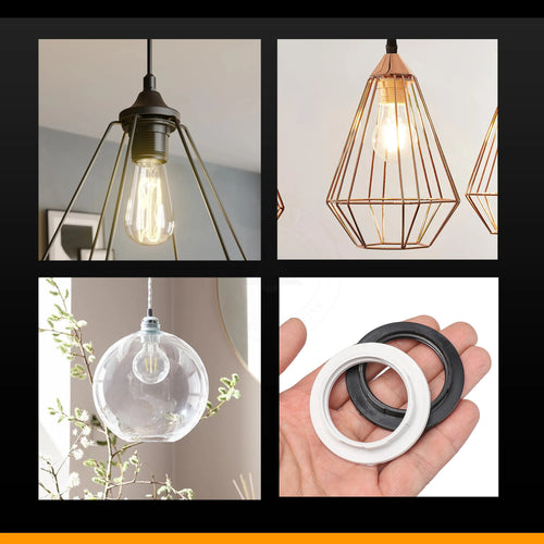 Lampenfassung E27 Lampenring für modernen Lampenschirm~2922