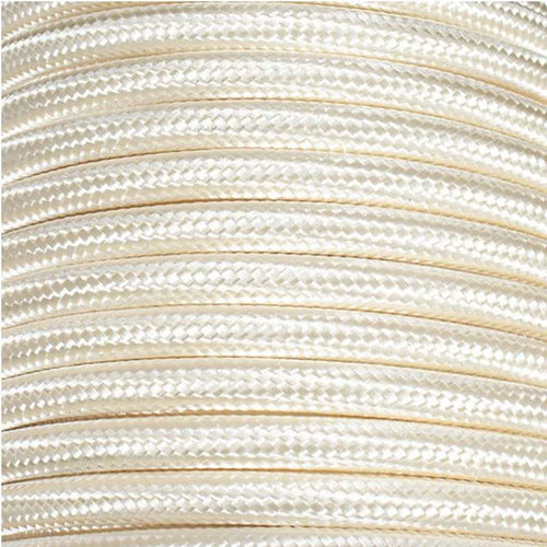 Weißes 3-adriges Stoffkabel für E27 Fassung kabel~2767