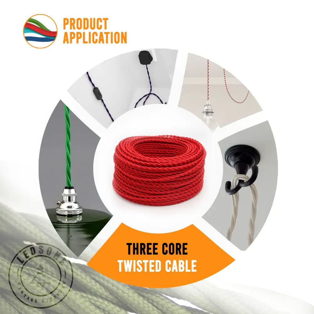 3 Core Textilkabel 0.75mm kaufen