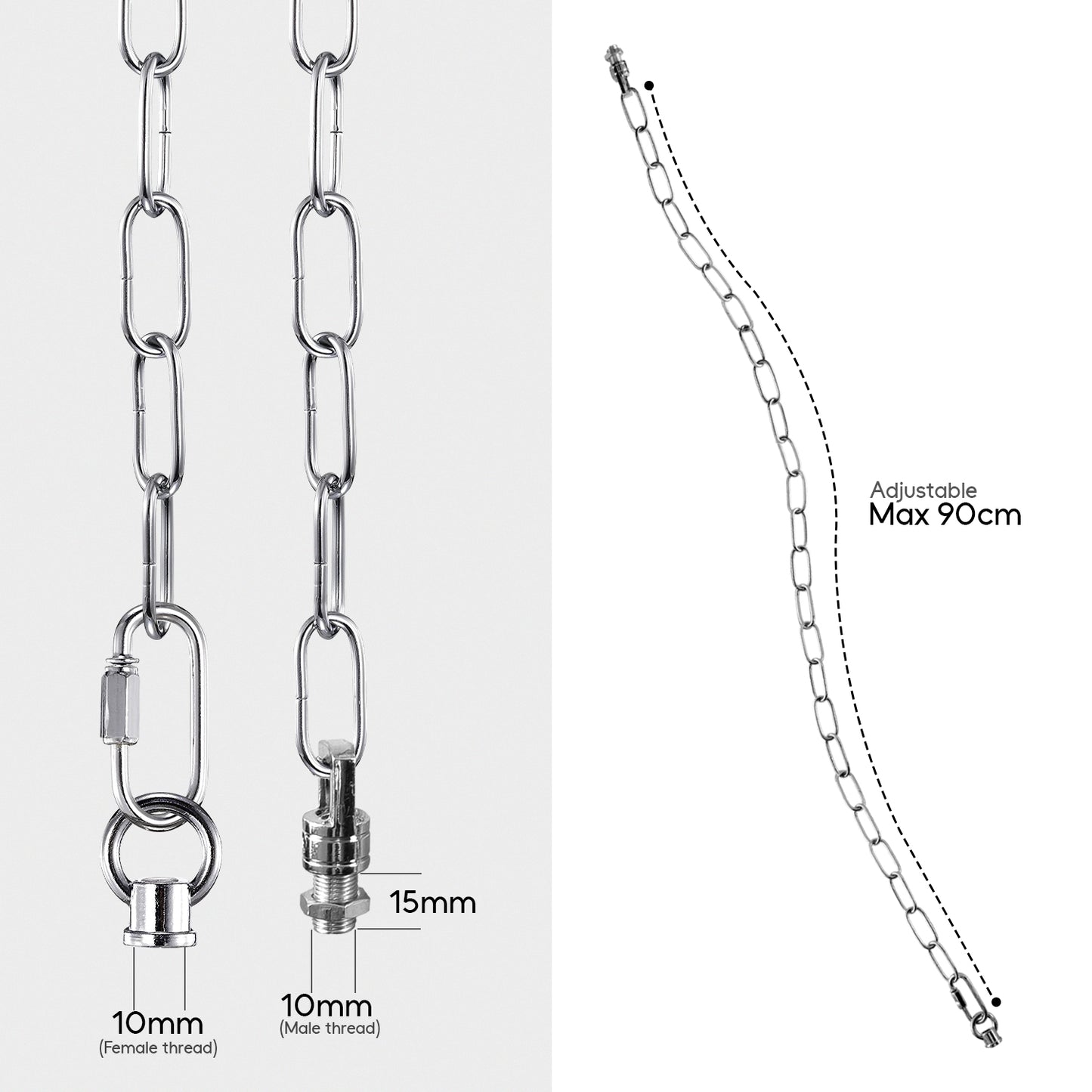 dekorativer Kronleuchter schwere Kette zum Aufhängen an der Decke~ 2871