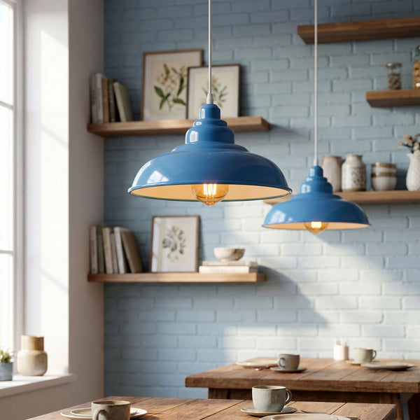 Retro Industriel Pendellampe Trinform Warehouse E27 ~3673