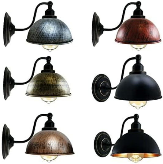 LEDSone Industriel Væglampe Vintage Jern Lampeskærm Væglampe ~3298