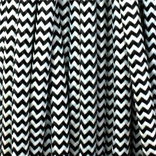 Vintage Farben stromkabel schwarz Zig-Zag Pendelleuchte~2667
