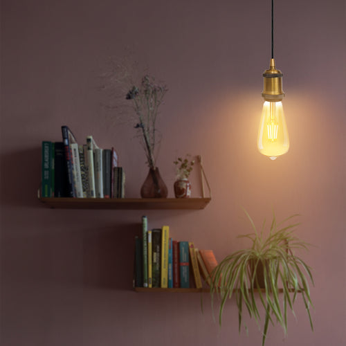 Vintage E27 LED-Glühbirne fassung Hängelampe Wohnzimmer~2897