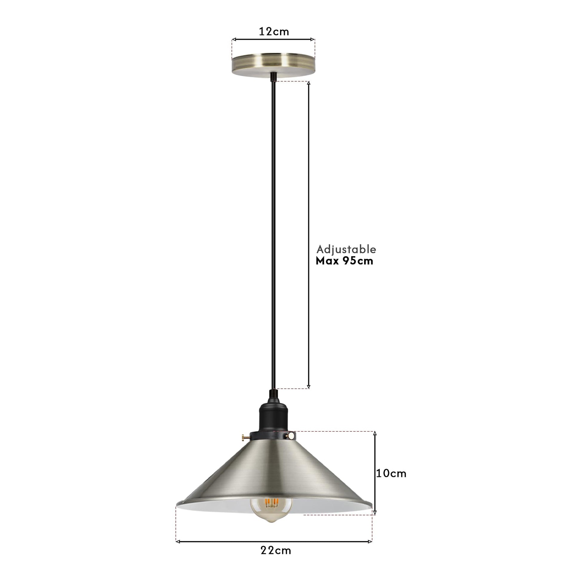 metal light pendant with moder