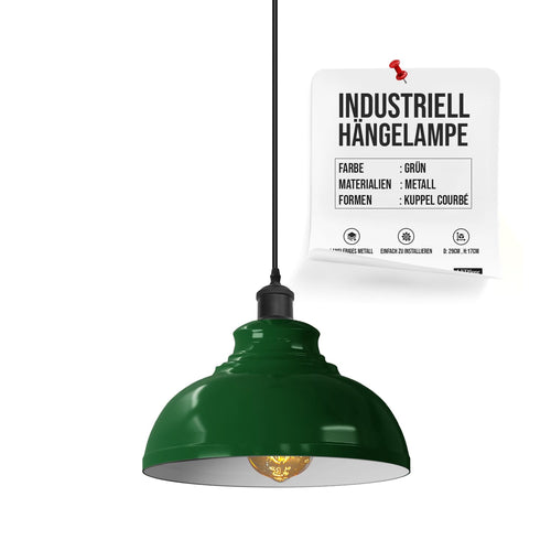 Gestufte Pendelleuchte – Industrie Vintage Hängelampe Küche  | Ø29cm | E27 ~ 3358