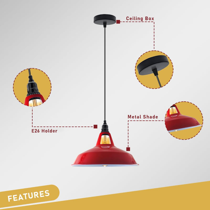 vintage-deckenlampe mit indust