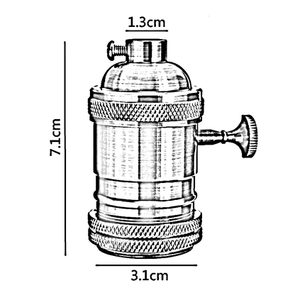 Lampenfassung, Lampenfassung, E27-Lampenfassung, Glühbirnenfassung, E27-Schraubbirne, Vintage-Glühbirnenfassungen, E27-Schraubbirnen-Lampenfassung, Edison-Lampensockel