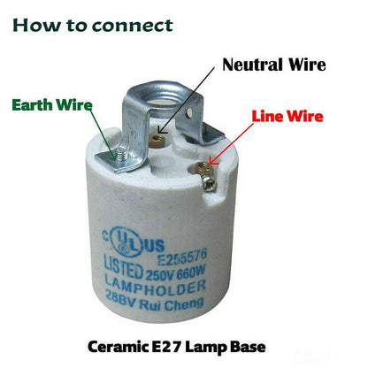 Lampenfassung, Lampenfassung, E27-Lampenfassung, Glühbirnenfassung, E27-Schraubbirne, Vintage-Glühbirnenfassungen, E27-Schraubbirnen-Lampenfassung, Edison-Lampensockel