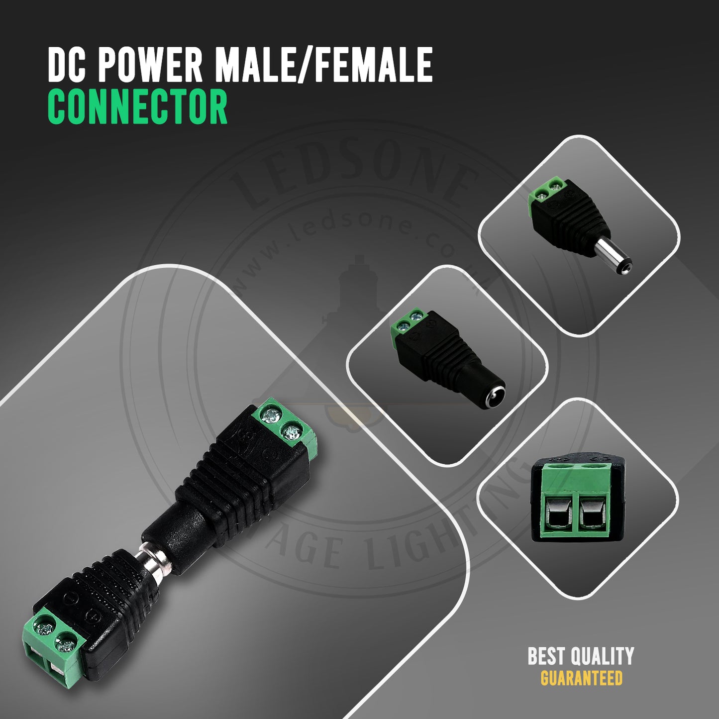 DC-Stromanschluss männlich Klinkenstecker Stecker Adapter