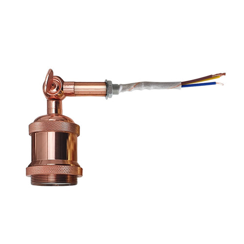 Rosegold E27 Fassung metall & kabel kaufen ~1806