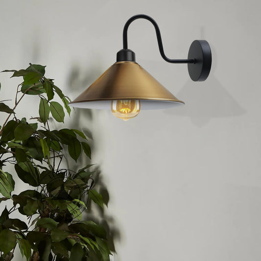 Vintage Schwanenhals Wandleuchte Innen~3418