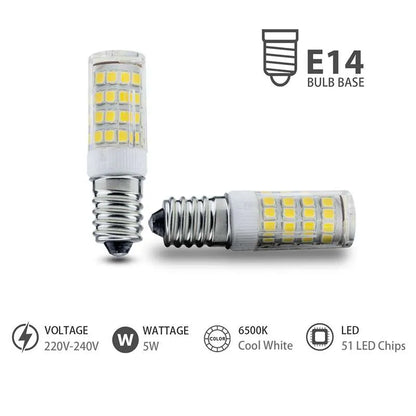 LED Glühbirne E14 für Kronleuchter 3 W, 5 W Glühbirnen Kaltweiß 33 Dioden äquivalente Halogenlampen~2629