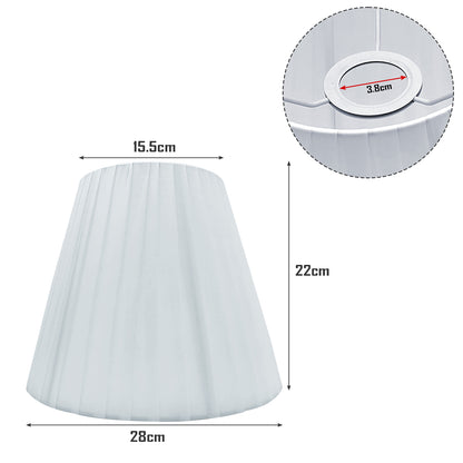 Weiß Moderner Coolie Lampenschirm aus Stoff~2743