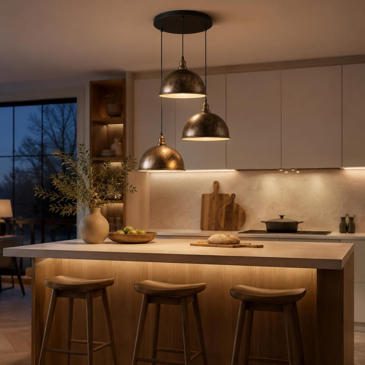 retro light industrial pendant