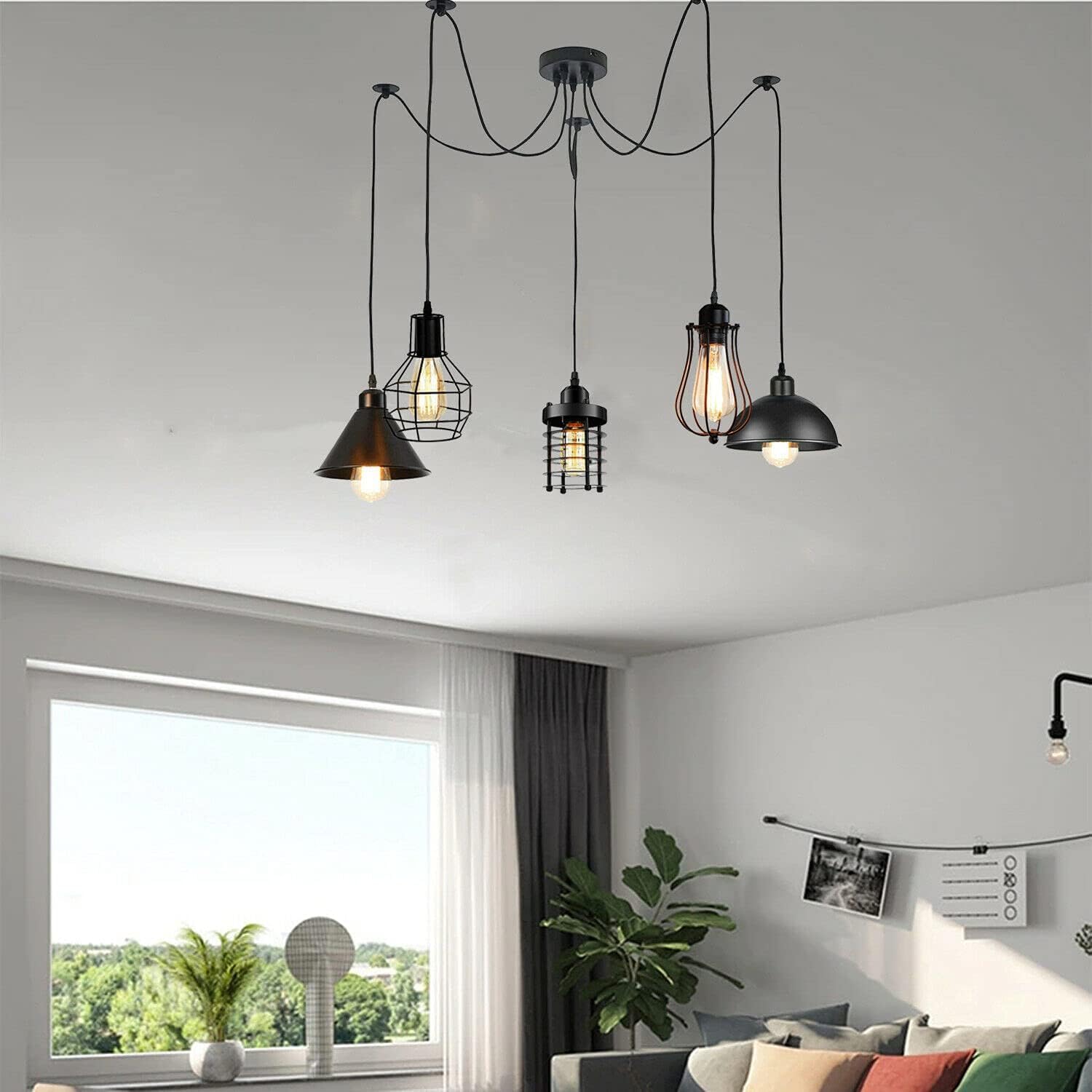 with light industrial ceiling