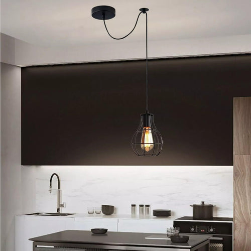 Industrielle Vintage-LED-Pendelleuchte~3468