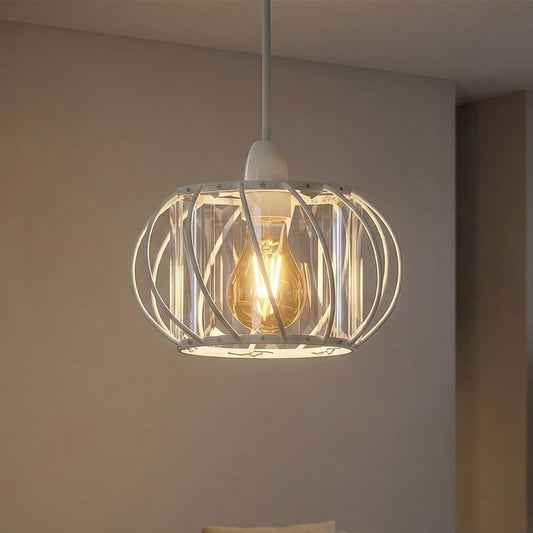 Kristall Glas Hänge Pendel Lampe Deckenleuchte~4024