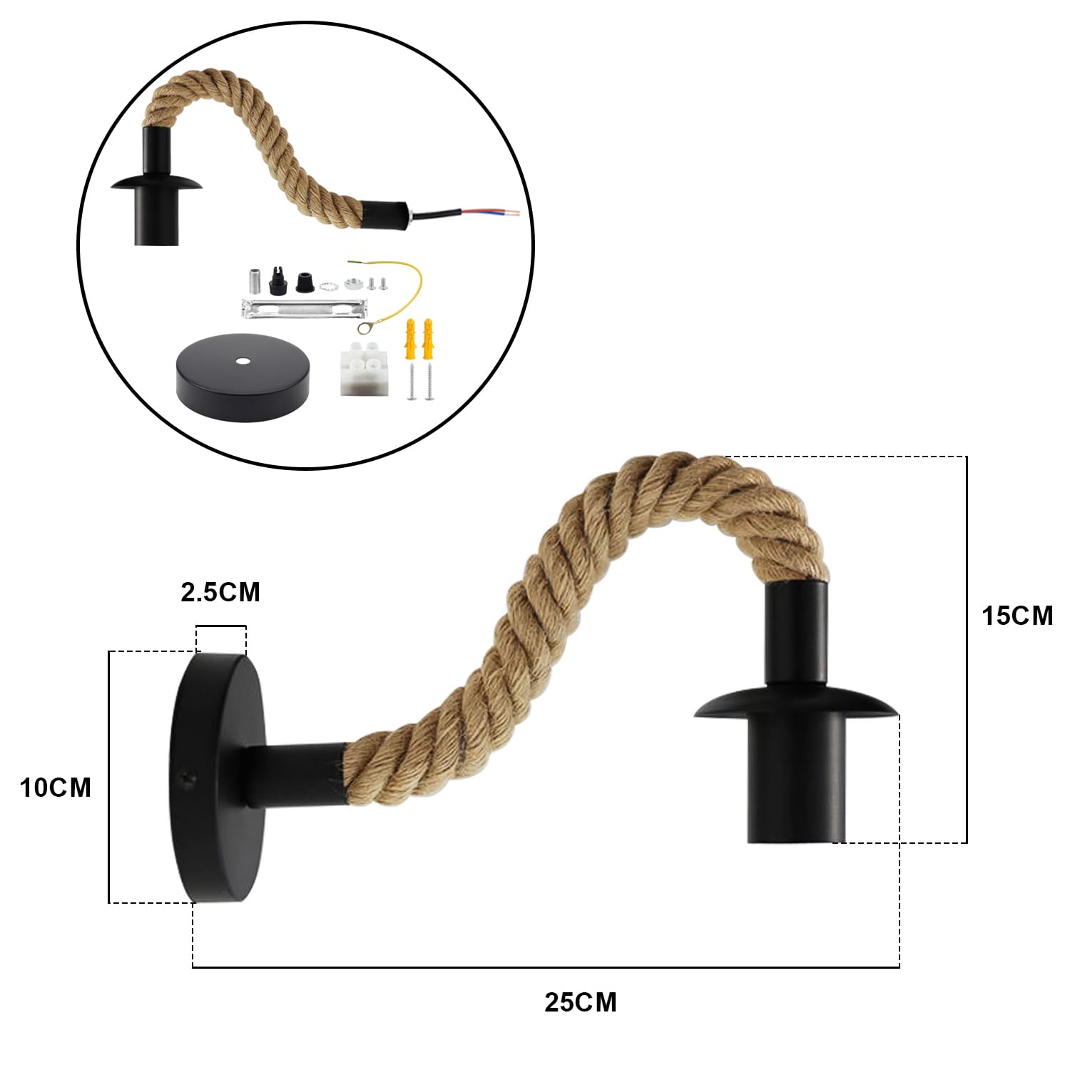 led wall industrial lamp