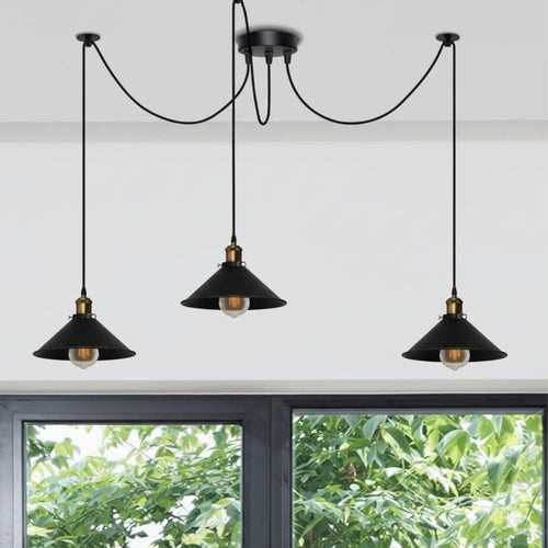 Pendelleuchte Industrial Metall Kegelschirm~3597