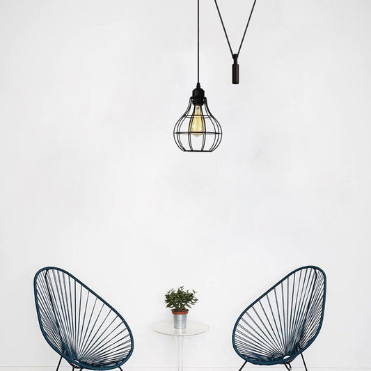 Retro Hängelampe mit E27-Sockel und 2 m Kabel ~3360
