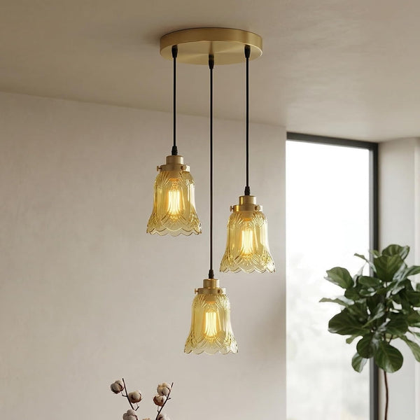 Vintage Industrieglas Lampenschirm Pendelleuchte~3615