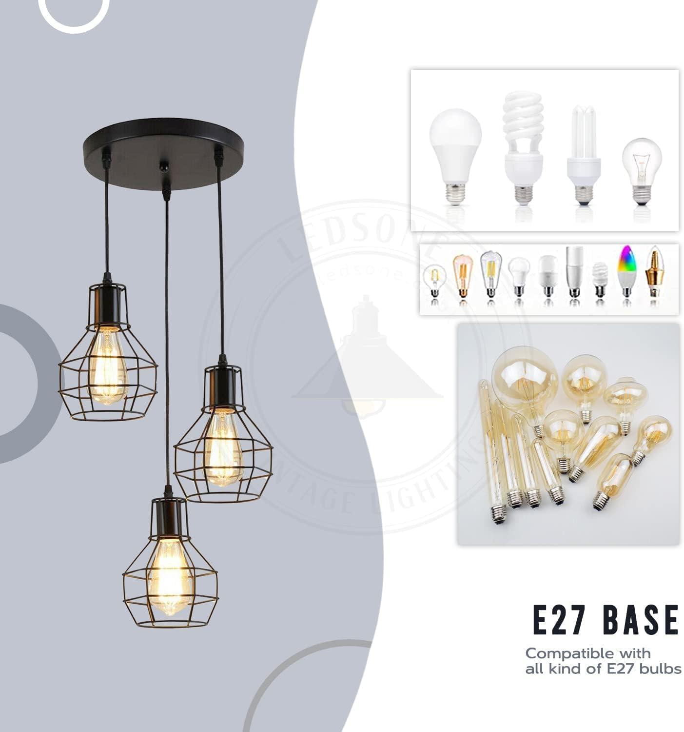 vintage with adjustable light