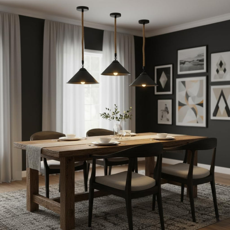 metal lamp shade ceiling vinta
