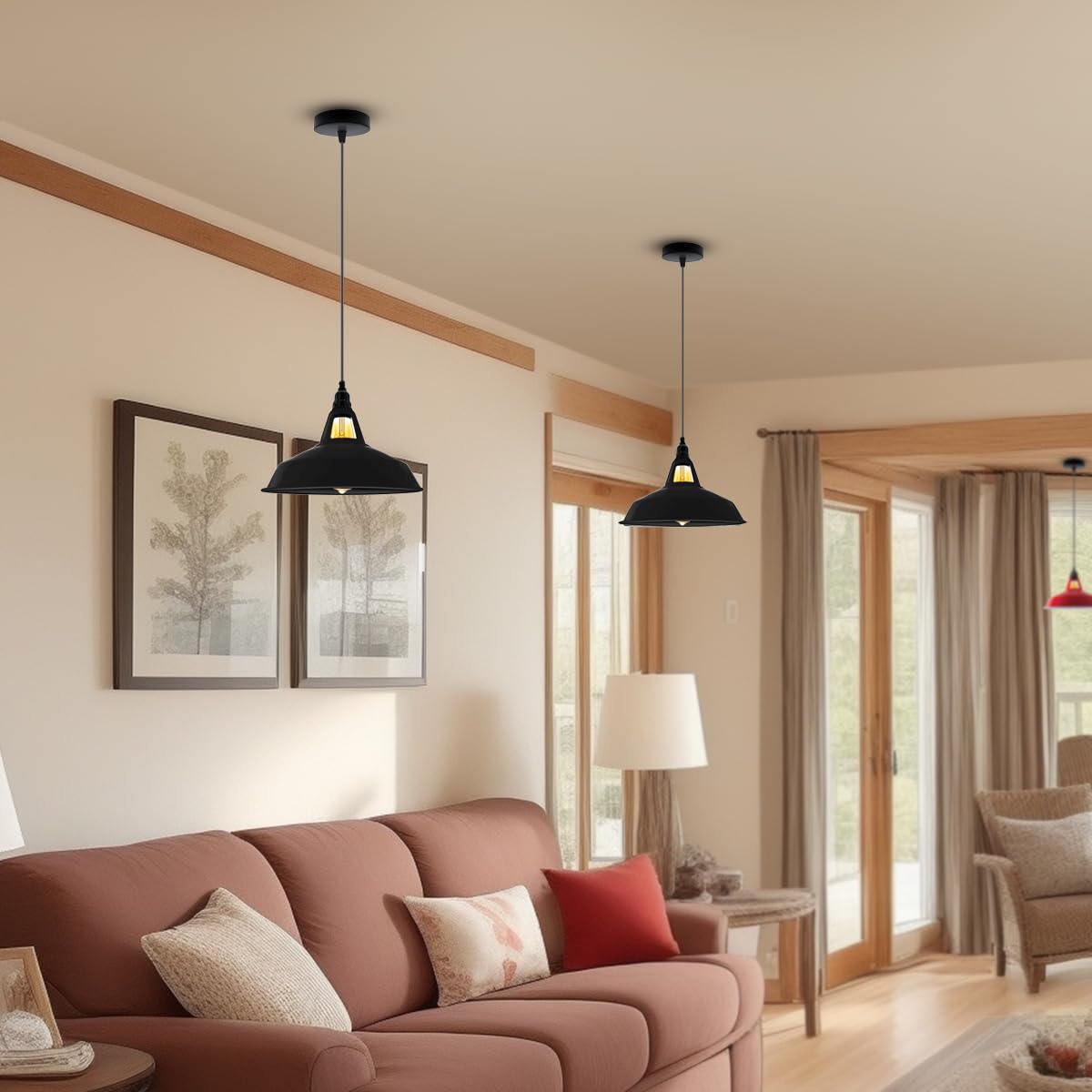 industrielle mit vintage-decke
