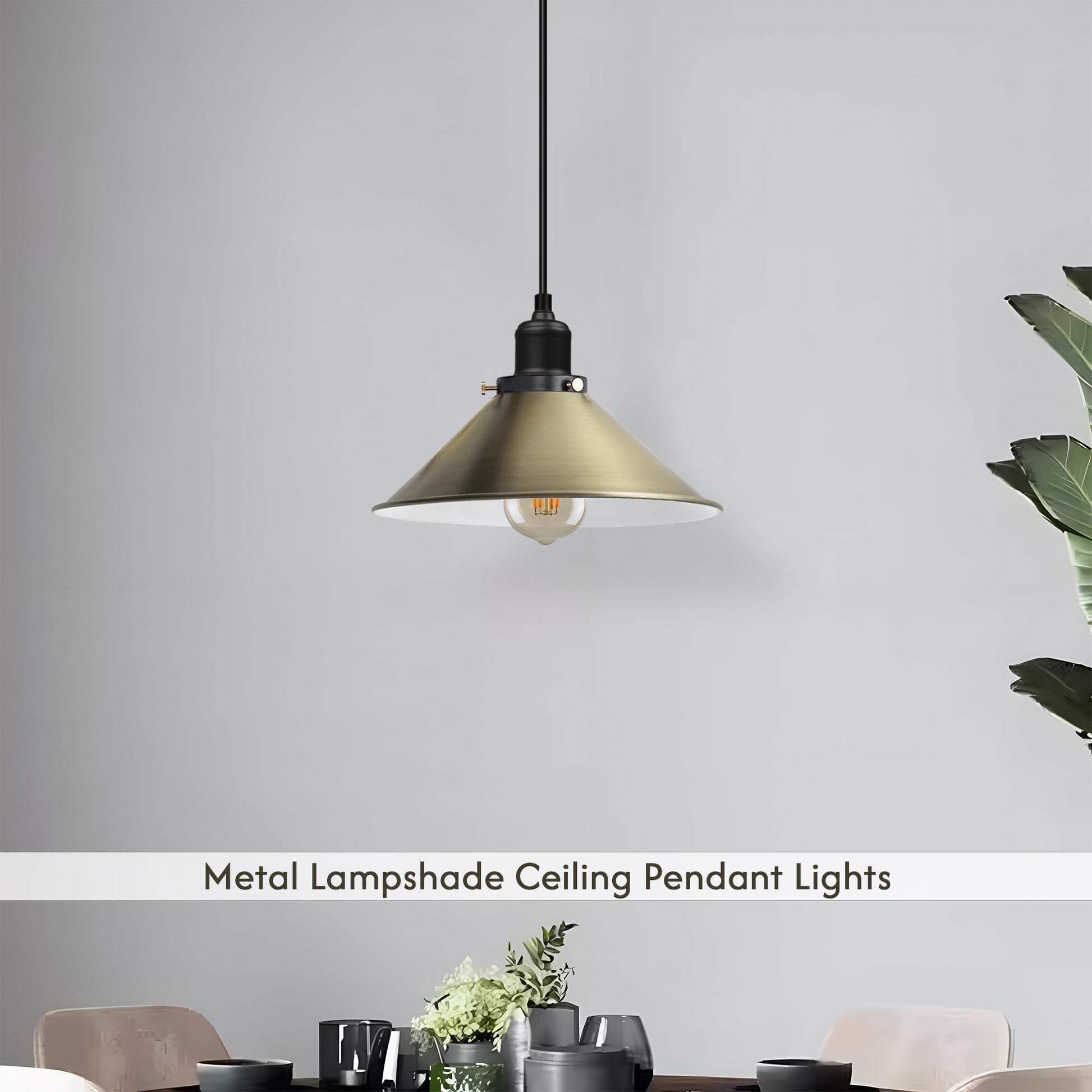 metal light pendant with moder