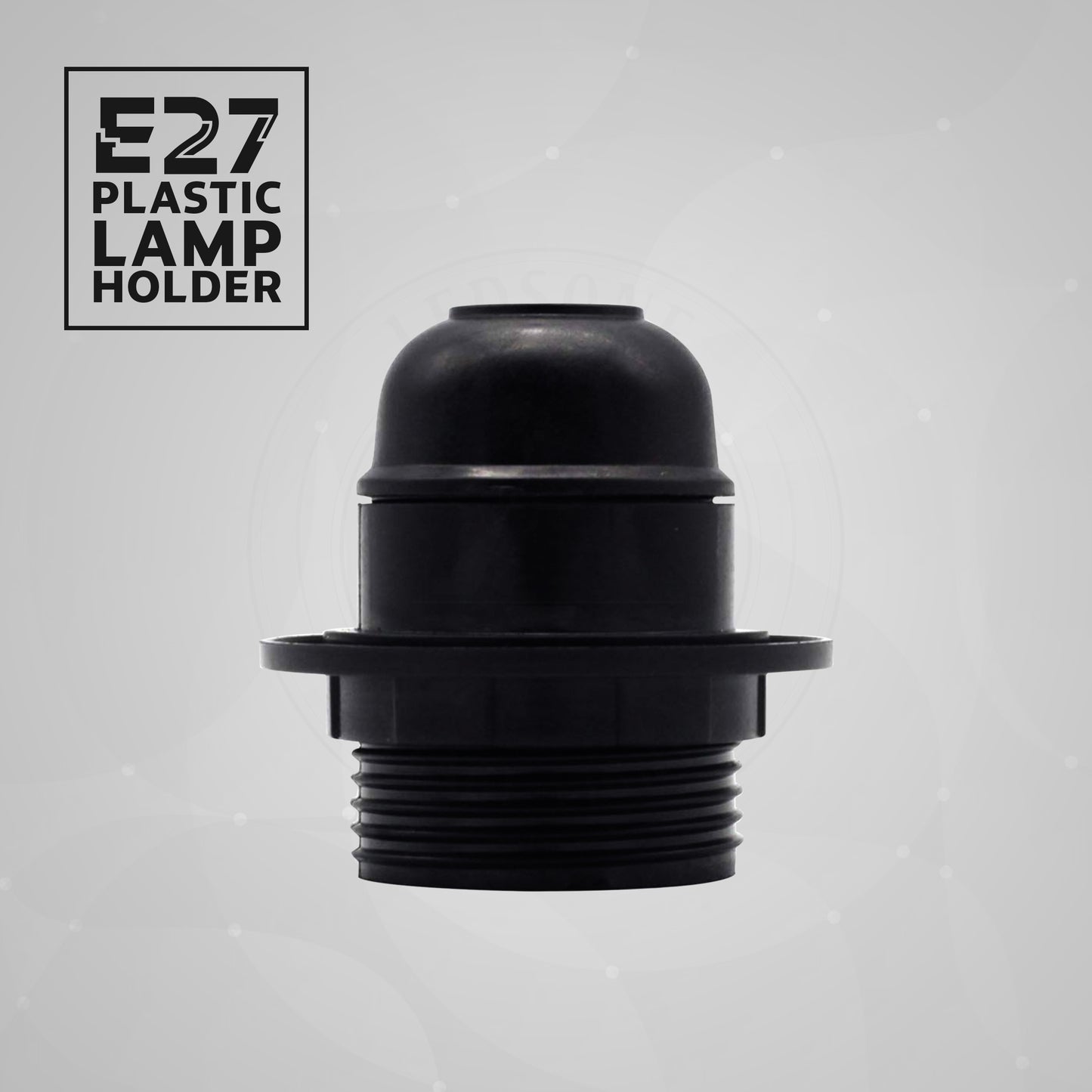 Retro Schraube E27 Lampenfassung in Schwarz für Edison-Glühbirnen~2728