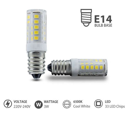 LED Glühbirne E14 für Kronleuchter 3 W, 5 W Glühbirnen Kaltweiß 33 Dioden äquivalente Halogenlampen~2629