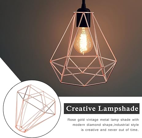 Moderner Lampenkäfig aus Metall – Drahtdesign für Pendelleuchten~2929