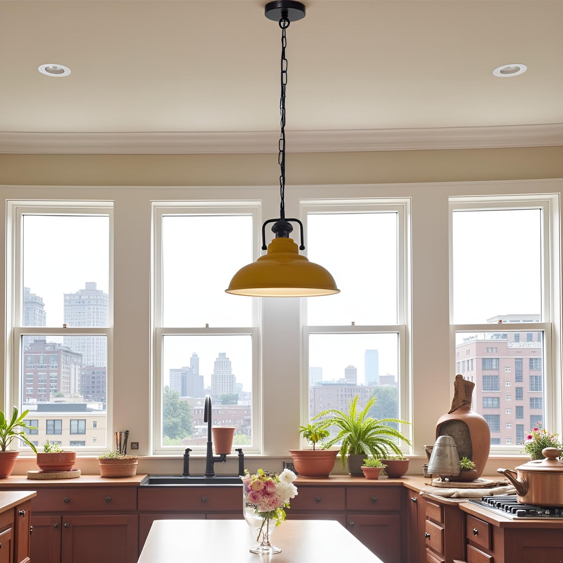 metal light led ceiling vintag