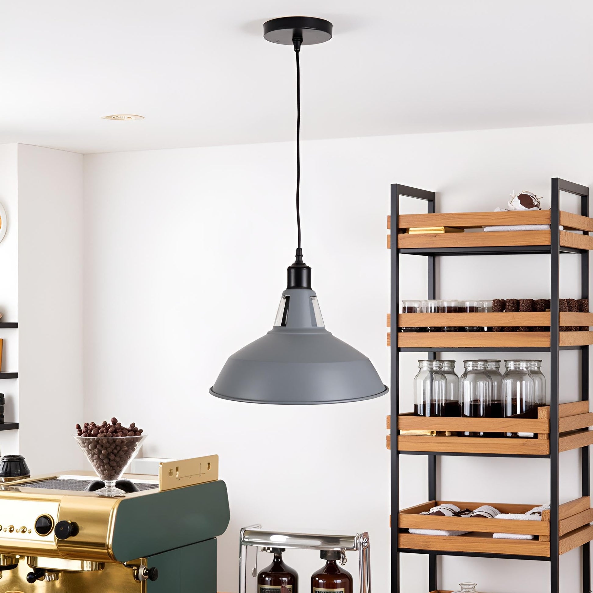 industrielle mit vintage-decke