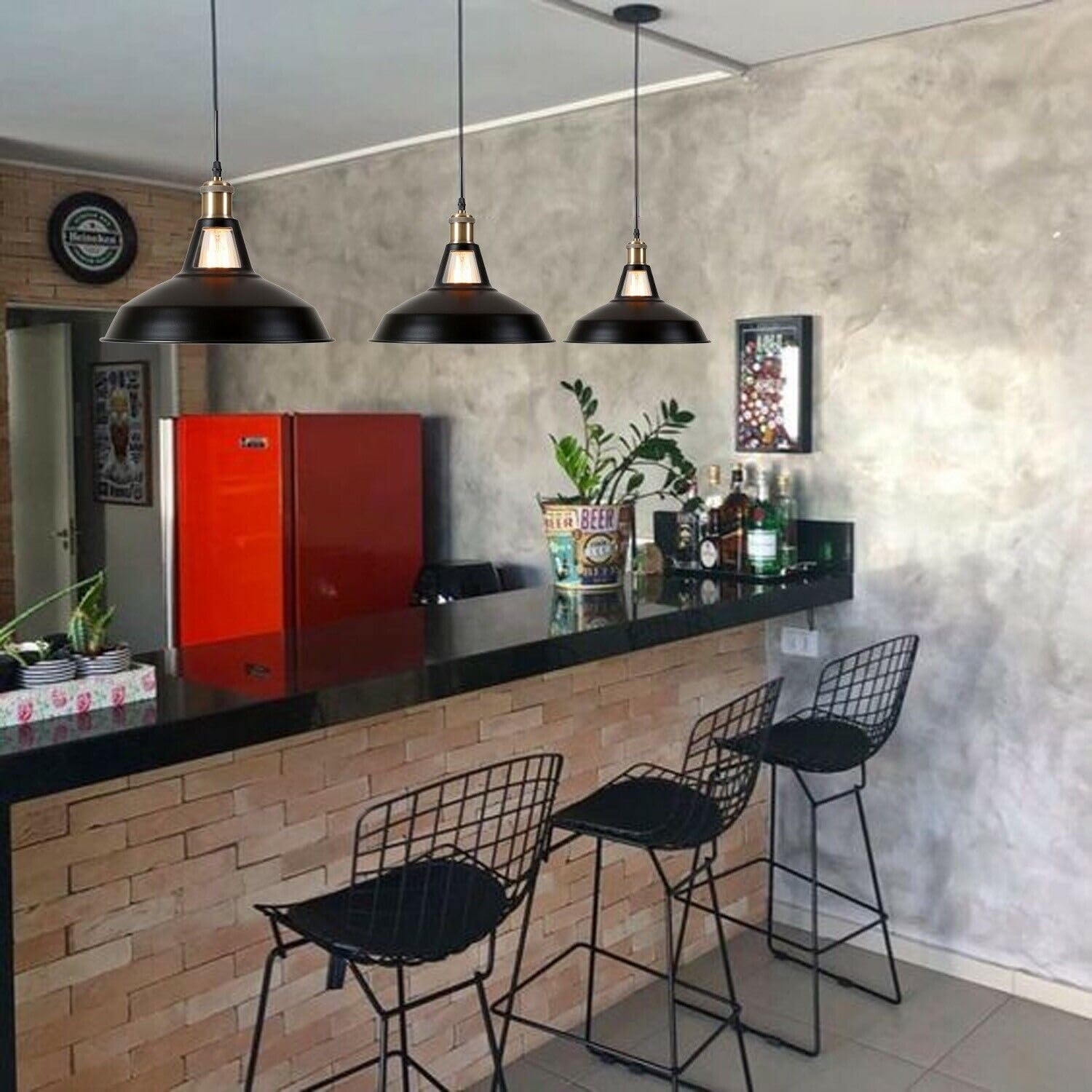 industrielle mit vintage-decke