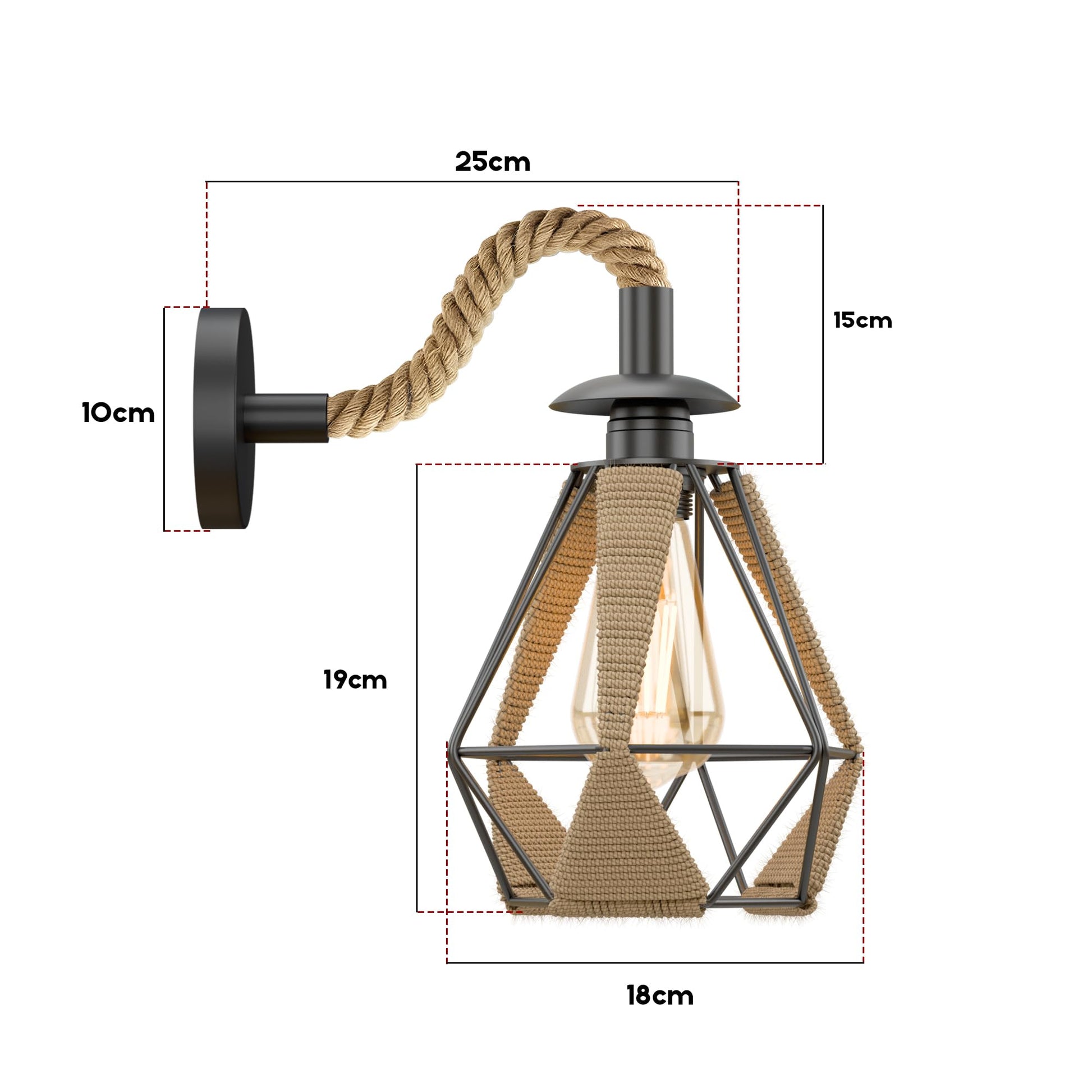 table industrial lamp shade