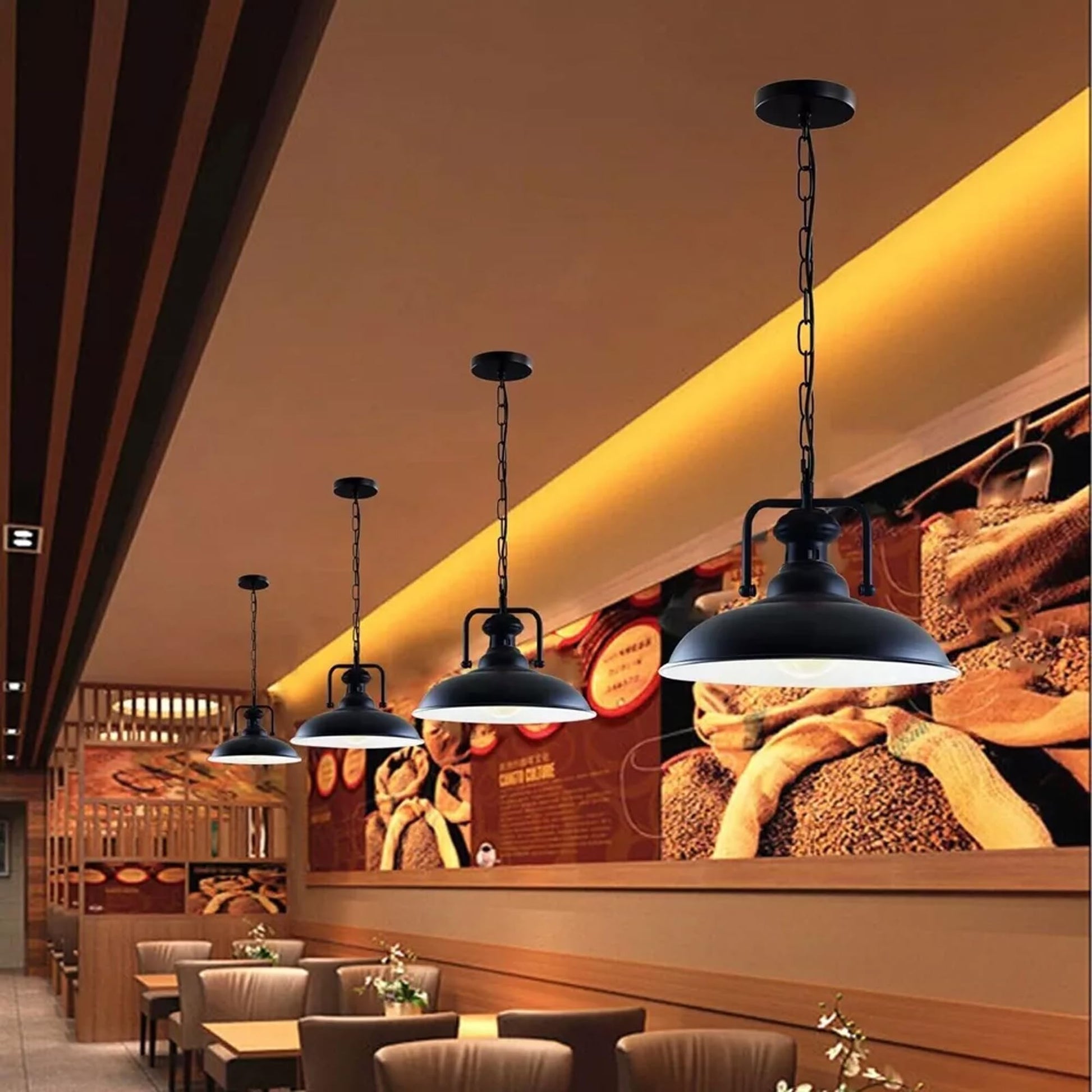 light metal industrial ceiling