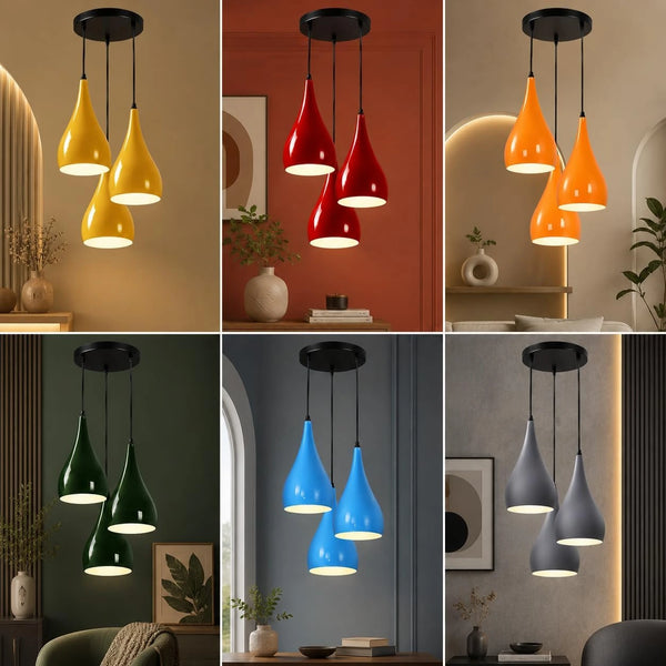 Smart Home Moderne plafoniere a sospensione a LED con paralume ~3258
