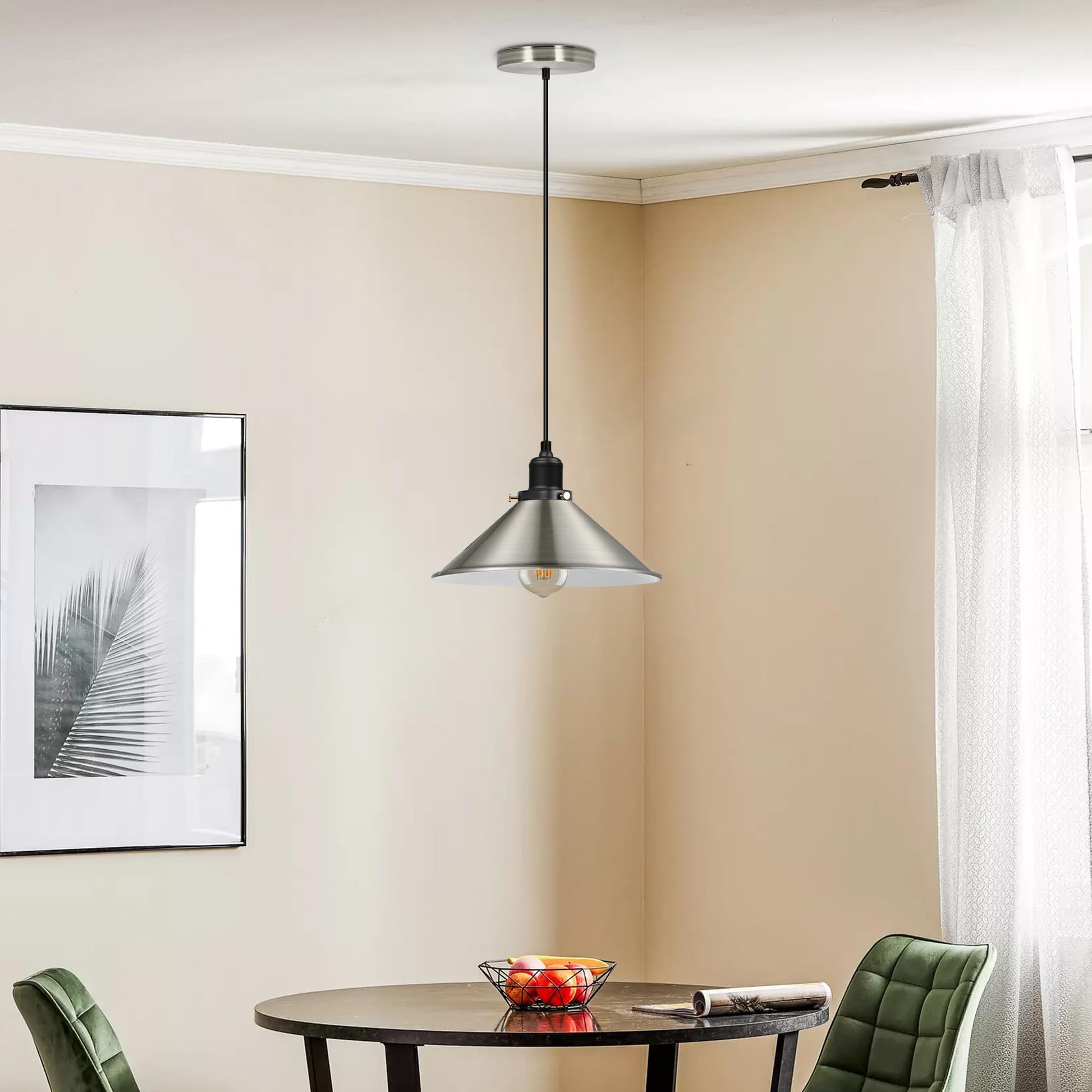 metal light pendant with moder