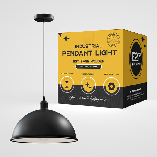 LEDSoneRetro-stil loftshængende pendellampe Ø 40 cm | E27 ~ 3337