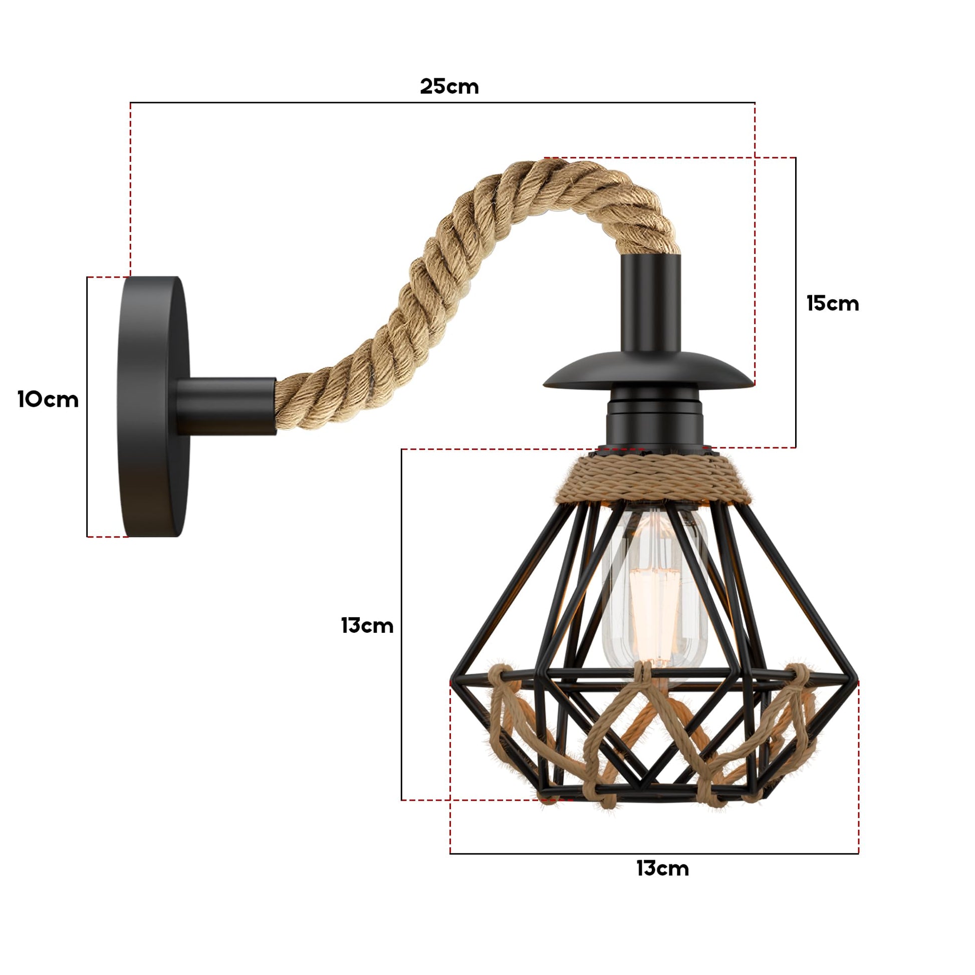 table industrial lamp shade