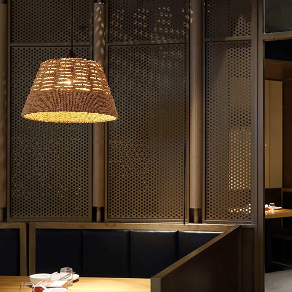 metal rope and pendant rustic